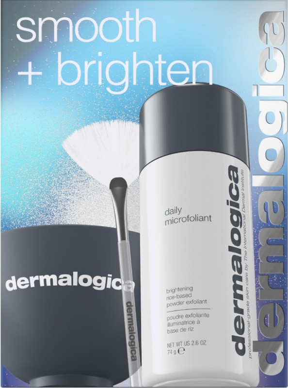 Набір Сяюча та гладка шкіра - Smooth+brighten kit (Daily Microfoliant 74 г, чаша для змішування, пензлик) Dermalogica  Фото 2 