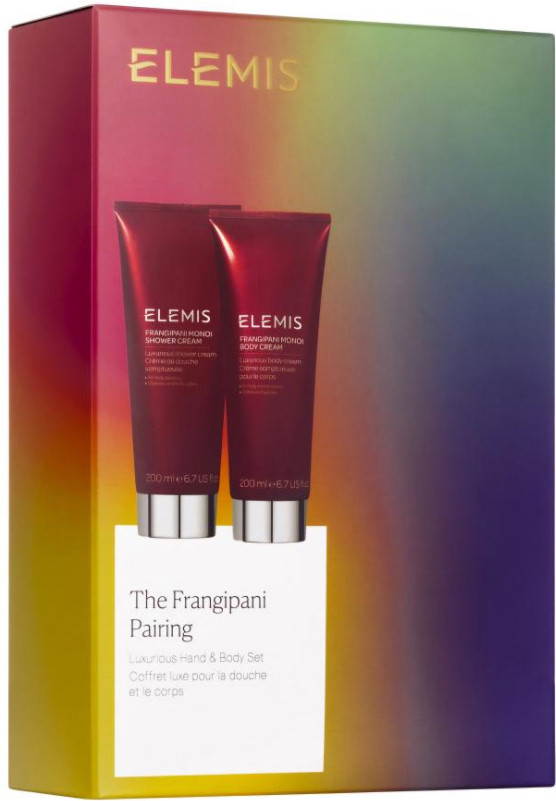 Набір Розкішний дует для тіла Франжипані - Kit: The Frangipani Pairing Luxurious Shower&Body Set (Frangipani Monoi Body Cream 200 мл; Frangipani Monoi Shower Cream 200 мл) Elemis на beauty-prof.com Фото 3 Набір Розкішний дует для тіла Франжипані - Kit: The Frangipani Pairing Luxurious Shower&Body Set (Frangipani Monoi Body Cream 200 мл; Frangipani Monoi Shower Cream 200 мл) Elemis Фото 3