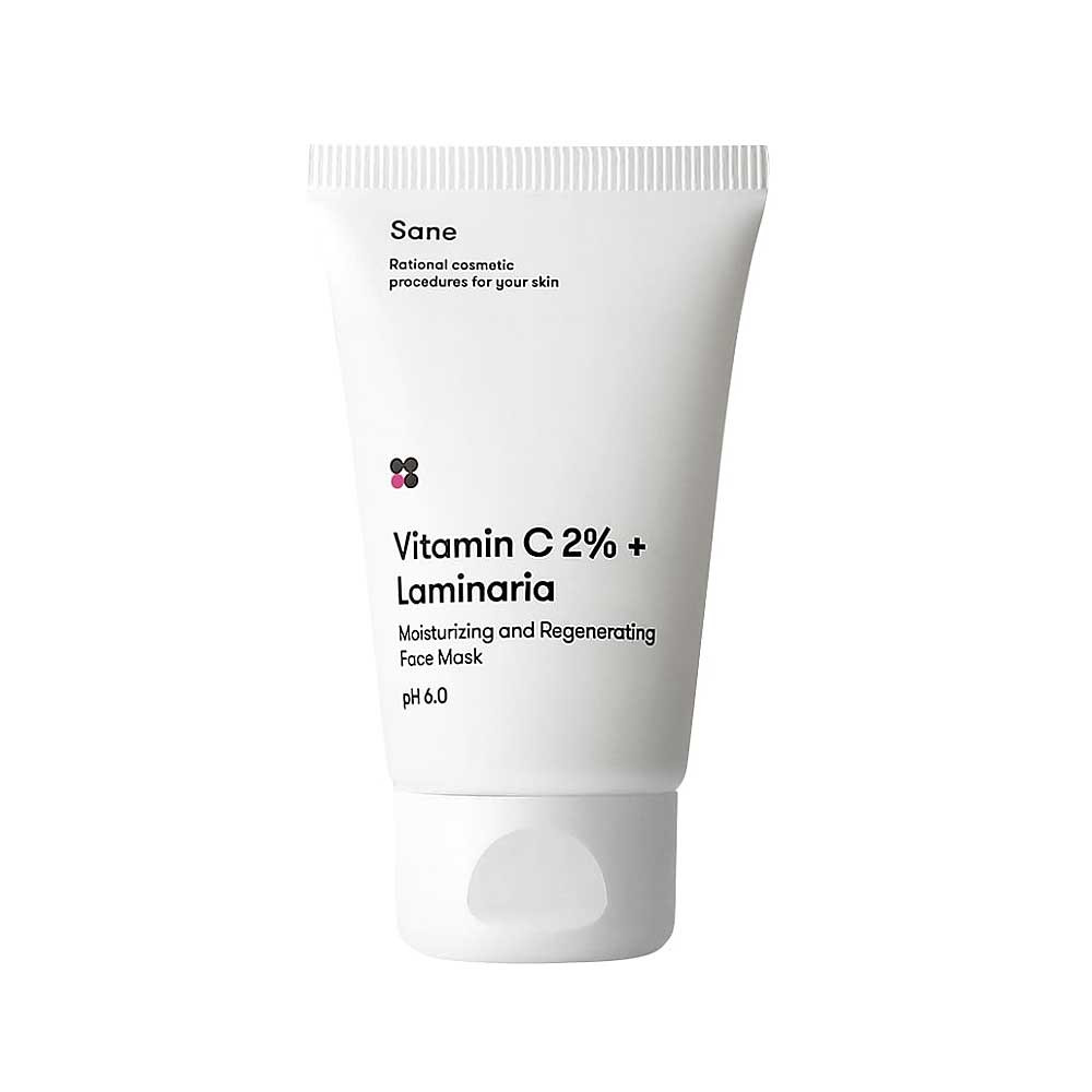 Маска для лица увлажняющая с витамином С Sane, 40 мл на beauty-prof.com Маска для лица увлажняющая с витамином С Sane, 40 мл