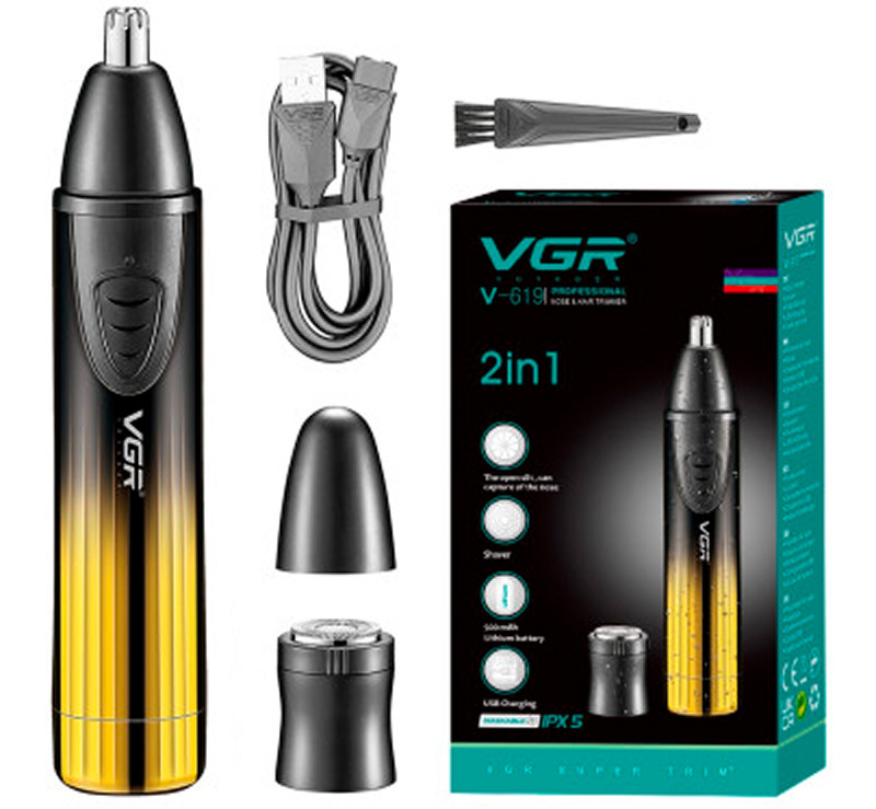 Тример для видалення волосся в носі Gold V-619G VGR на beauty-prof.com Фото 2 Тример для видалення волосся в носі Gold V-619G VGR Фото 2