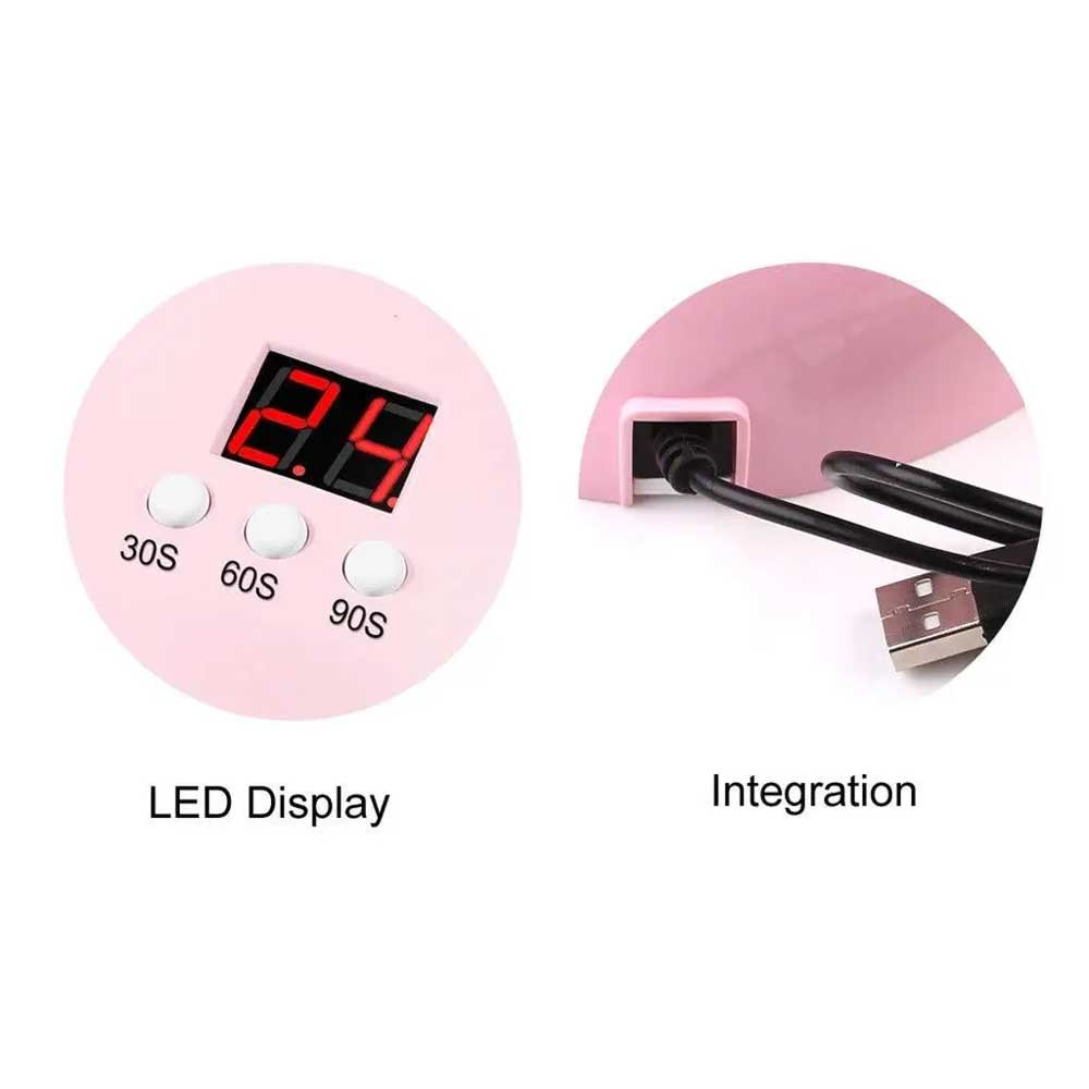 Лампа для маникюра Uv-Led SUN ONE Mini-1 36 вт USB (розовая)  Фото 4 