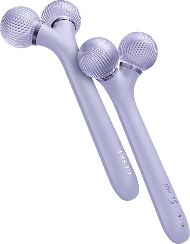 Электронный звуковой ролик для лица GESKE Sonic Facial Roller 4 в 1 фиолетовый на beauty-prof.com Фото 3 Электронный звуковой ролик для лица GESKE Sonic Facial Roller 4 в 1 фиолетовый Фото 3