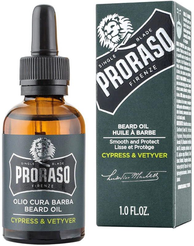Олія для догляду за бородою Cypress&Vetyver Proraso, 30 мл  Фото 2 