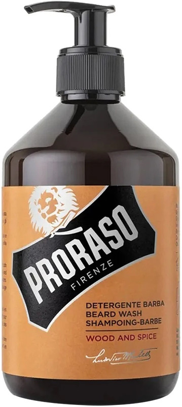 Шампунь для бороди Wood&Spice Proraso, 500 мл
