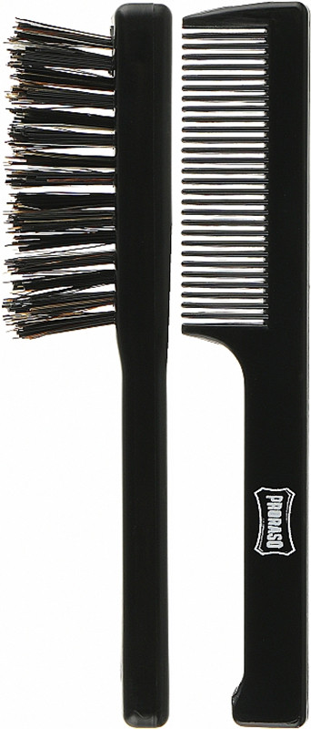 Набор для ухода за усами Moustache Comb and Brush Proraso