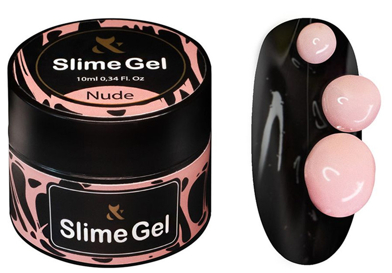 Гель-жуйка для дизайну Slime Gel Nude F.O.X, 10 мл  Фото 2 