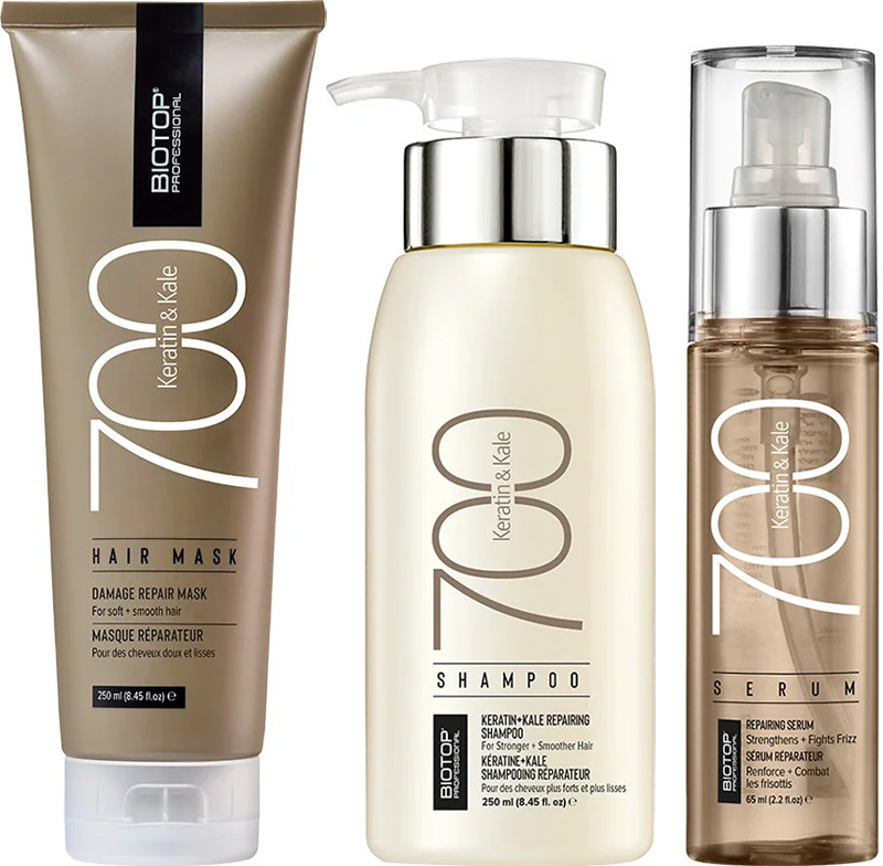 BIOTOP 700 Набор Holiday кератин + кале, (250мл/250мл/65мл) на beauty-prof.com Фото 2 BIOTOP 700 Набор Holiday кератин + кале, (250мл/250мл/65мл) Фото 2