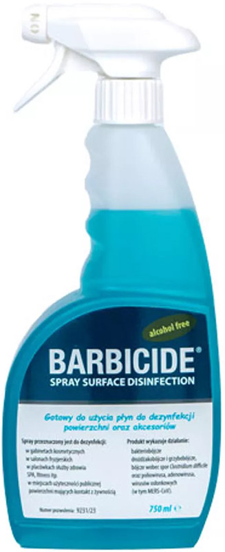Рідина для дезінфекції поверхонь Spray Barbicide, 750 л