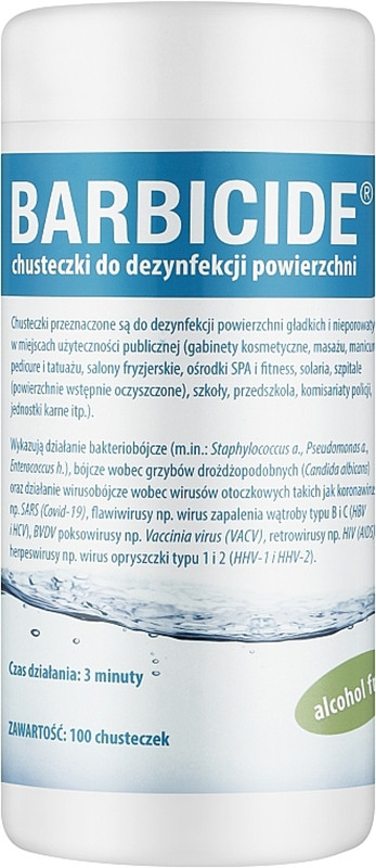 Дезінфікуючі серветки Wipes Barbicide, 100 шт