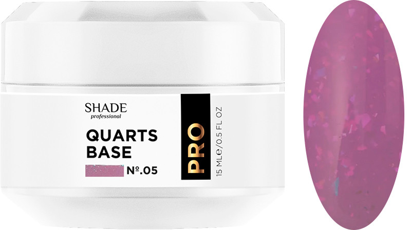 Основа каучуковая с блеском Quarts base №5 Shade, 15 мл