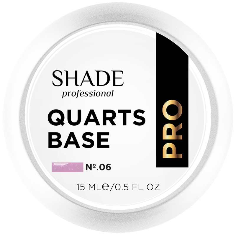 Основа каучуковая с блеском Quarts base №6 Shade, 15 мл  Фото 2 