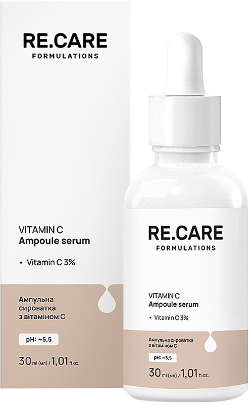 Ампульная сыворотка с витамином C Vitamin C Ampoule Serum RECARE, 3 мл (саше)