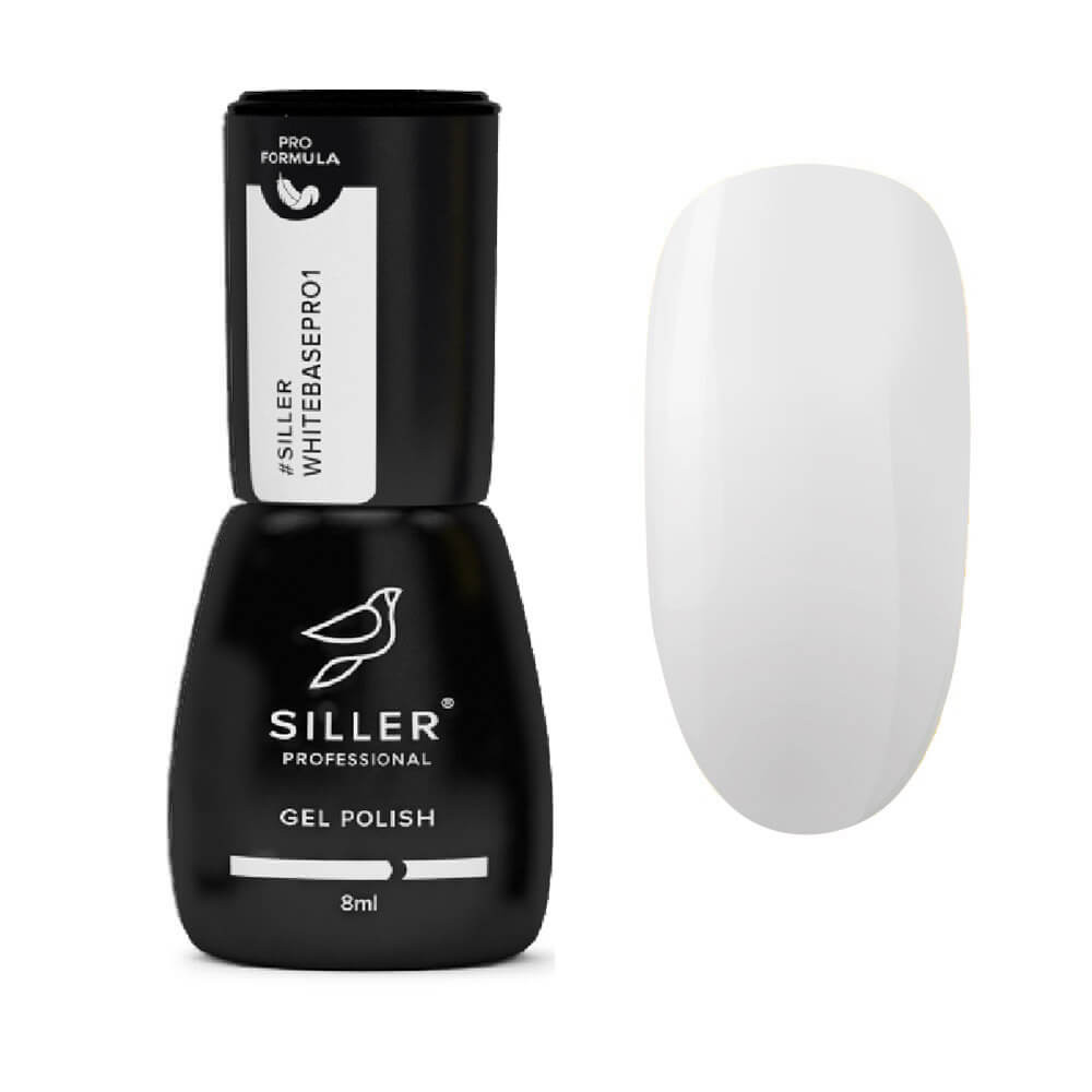 База для гель-лаку White Pro №1 Siller, 8 мл