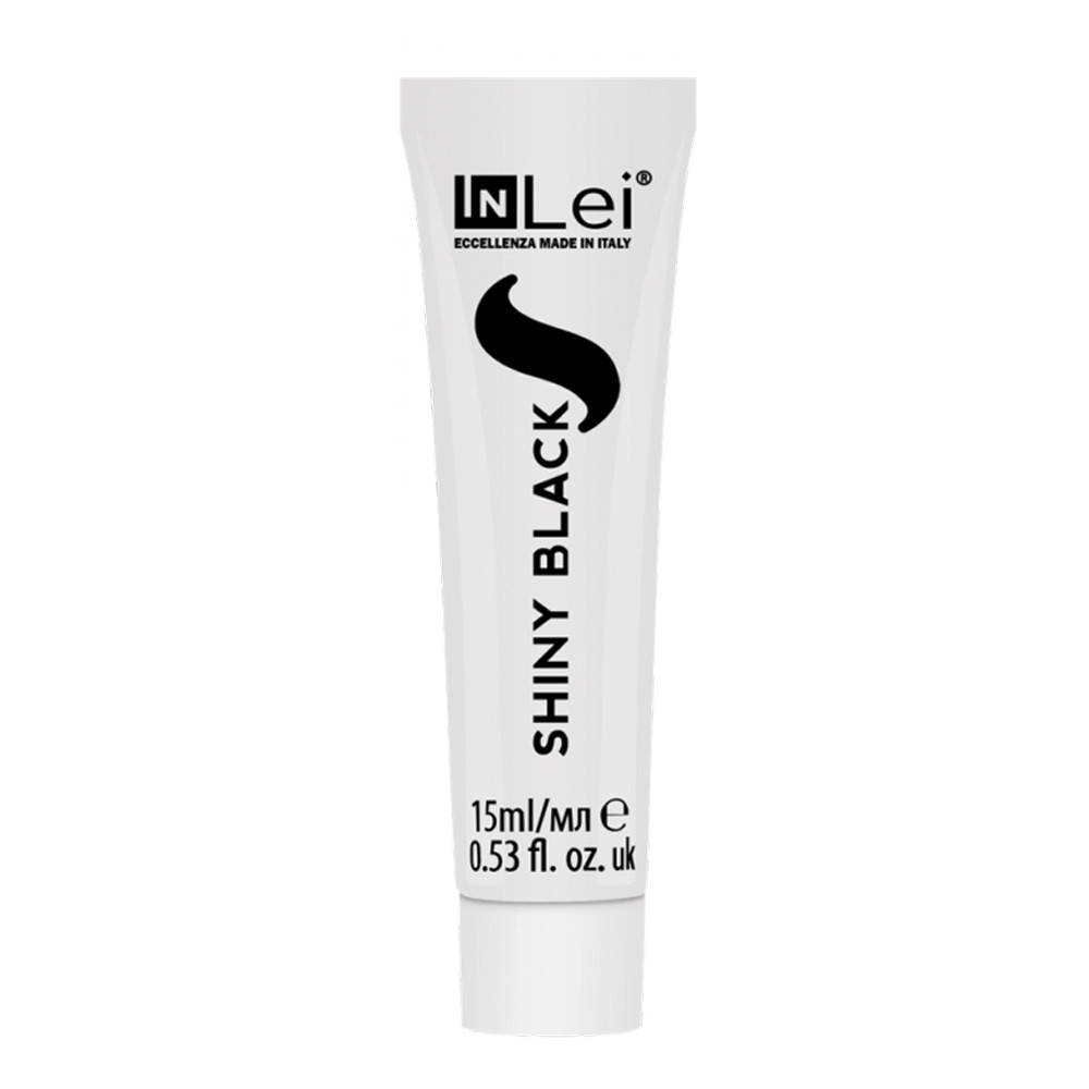 Фарба для брів та вій InLei Shiny black, 15 мл