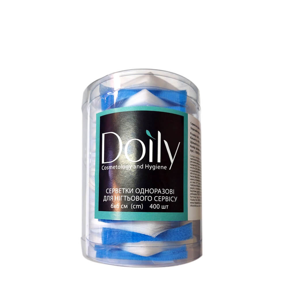 Серветки 6х6 см спанбонд у тубусі різнокольорові Doily, 400 шт на beauty-prof.com Фото 3 Серветки 6х6 см спанбонд у тубусі різнокольорові Doily, 400 шт Фото 3