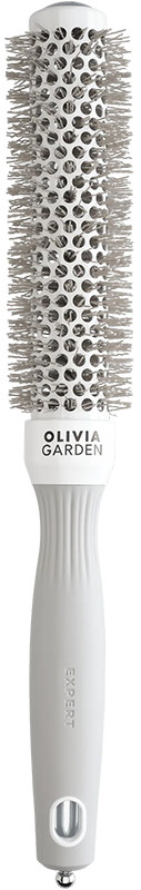 Брашинг термо для волосся EXPERT BLOWOUT SPEED Wavy Bristles White&Grey Olivia Garden 25мм