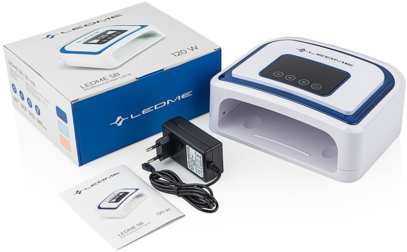 Лампа для манікюру з акумулятором LEDME 5В 120W BLUE на beauty-prof.com Фото 3 Лампа для манікюру з акумулятором LEDME 5В 120W BLUE Фото 3