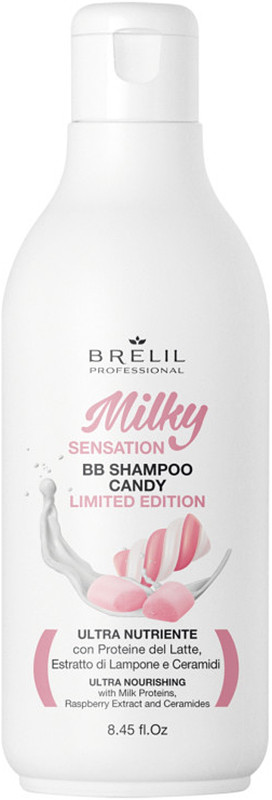 Ультрапитательный шампунь Milky Sensation BB Gourmand Candy Brelil 250ml