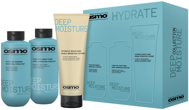 Набор для сухих волос Deep Moisture 2025 NEW OSMO, (400мл/400мл/250мл) на beauty-prof.com Набор для сухих волос Deep Moisture 2025 NEW OSMO, (400мл/400мл/250мл)