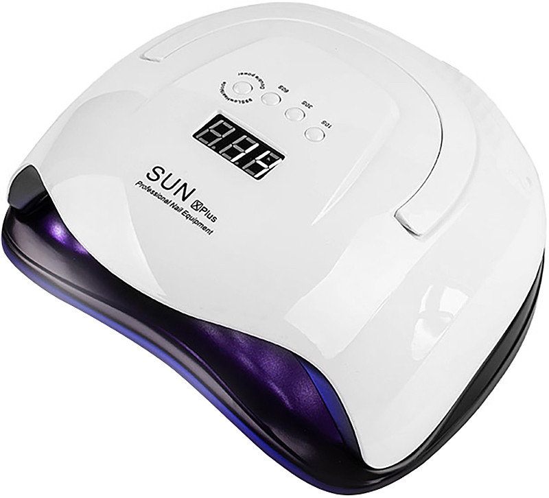 LED/UV Лампа SUN X PLUS С РУЧКОЙ гибридная (с дисплеем) белая 126 Вт*