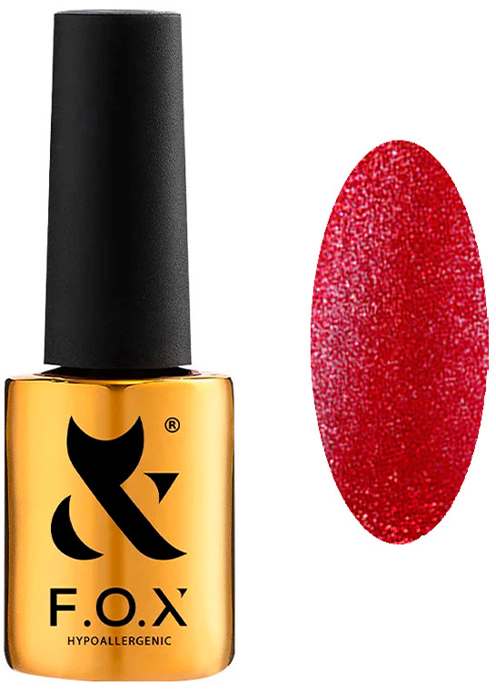 Гель-лак Cat Eye Red F.O.X, 7 мл