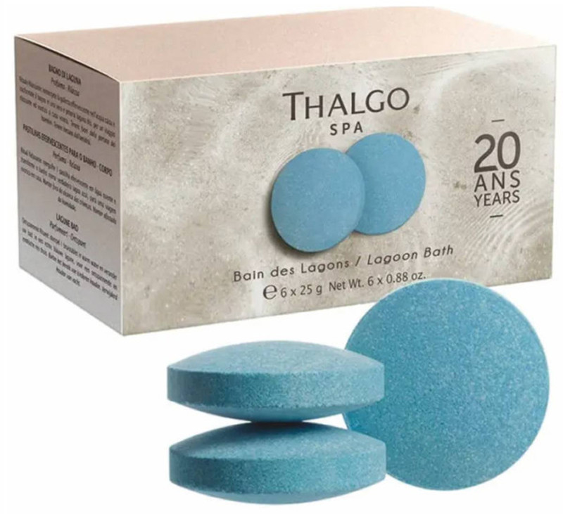 Шипучі таблетки для ванни "Води Лагуни" Lagoon Water Bath Pebbles Thalgo, 6х25 г  Фото 2 