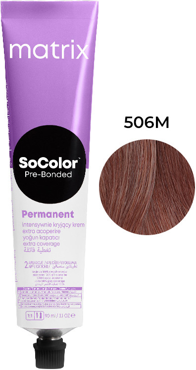 Крем-фарба для волосся Extra Coverage PRE Bonded SOCOLOR.beauty тон 506M, 90 мл Matrix