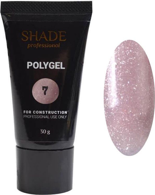 Полигель №07 с шиммером Shade, 30 мл