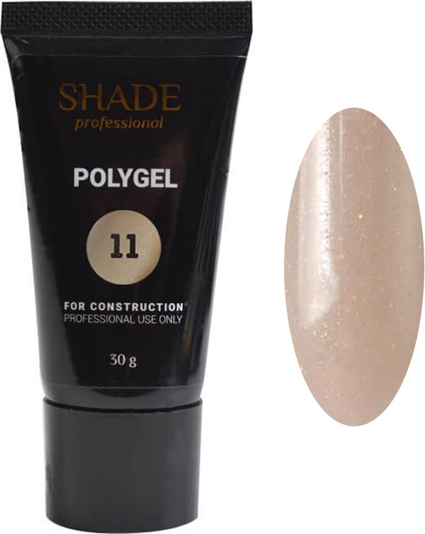 Полигель №11 с шиммером Shade, 30 мл
