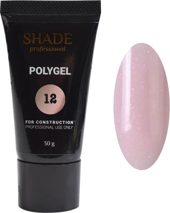 Полигель №12 с шиммером Shade, 30 мл