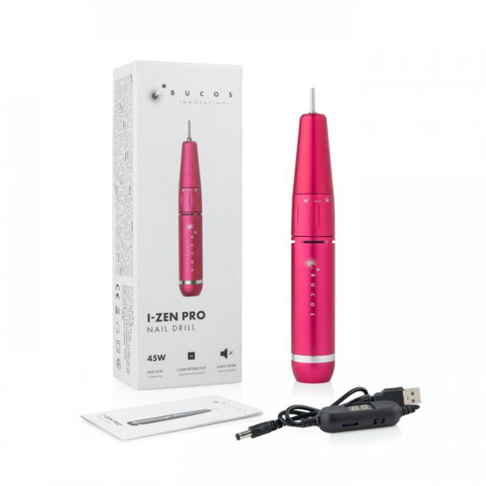 Фрезер для маникюра Bucos I-Zen Pro Nail Drill (45W/35000 оборотов), розовый на beauty-prof.com Фото 3 Фрезер для маникюра Bucos I-Zen Pro Nail Drill (45W/35000 оборотов), розовый Фото 3