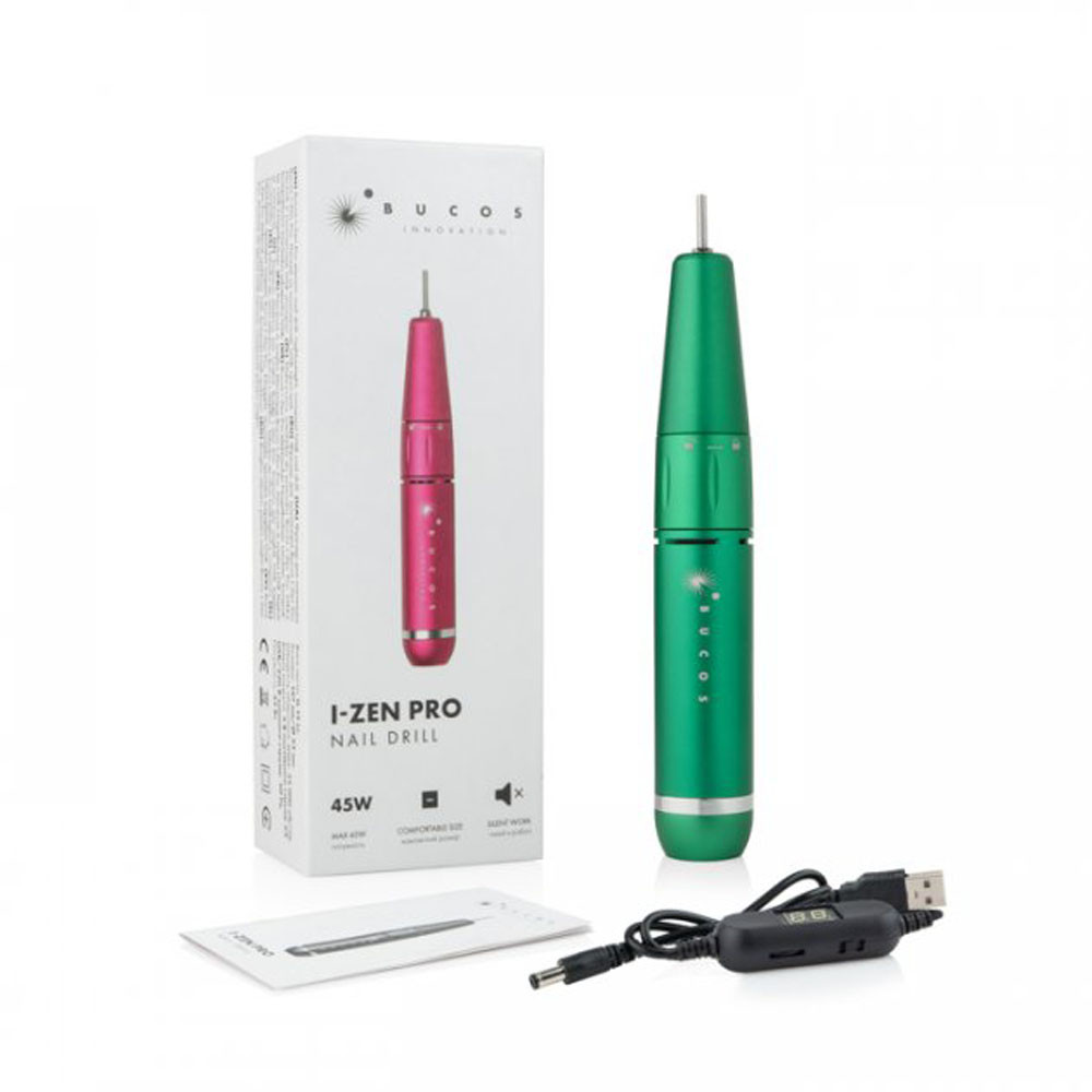 Фрезер для маникюра Bucos I-Zen Pro Nail Drill (45W/35000 оборотов), зеленый на beauty-prof.com Фото 3 Фрезер для маникюра Bucos I-Zen Pro Nail Drill (45W/35000 оборотов), зеленый Фото 3