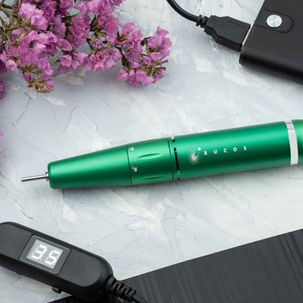 Фрезер для маникюра Bucos I-Zen Pro Nail Drill (45W/35000 оборотов), зеленый на beauty-prof.com Фото 4 Фрезер для маникюра Bucos I-Zen Pro Nail Drill (45W/35000 оборотов), зеленый Фото 4