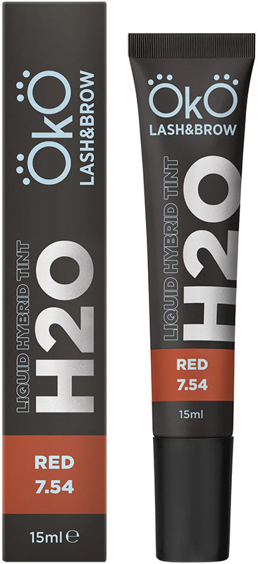Фарба для брів та вій Liquid Hybrid Tint H2O Red 7.54 OKO, 15 мл