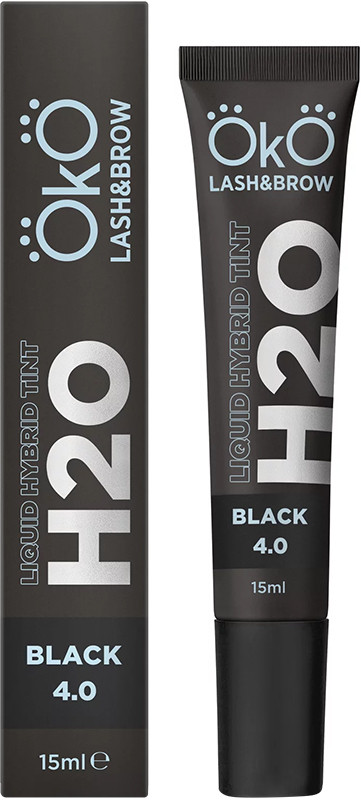Краска для бровей и ресниц Liquid Hybrid Tint H2O Black 4.0 OKO, 15 мл