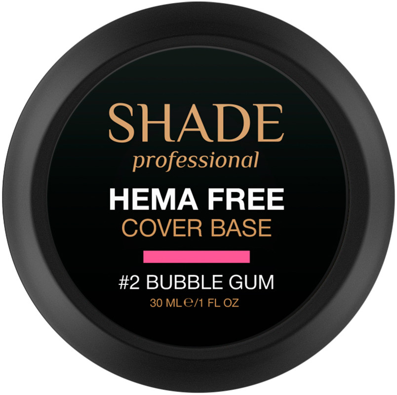 База для ногтей cover Hema Free №2 Bubble Gum Shade 30 мл на beauty-prof.com Фото 2 База для ногтей cover Hema Free №2 Bubble Gum Shade 30 мл Фото 2
