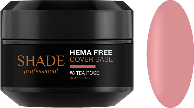 База для ногтей cover Hema Free №8 Tea Rose Shade 30 мл 