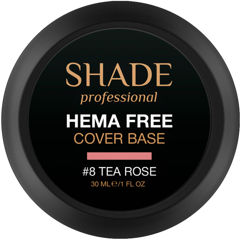 База для ногтей cover Hema Free №8 Tea Rose Shade 30 мл  Фото 2 