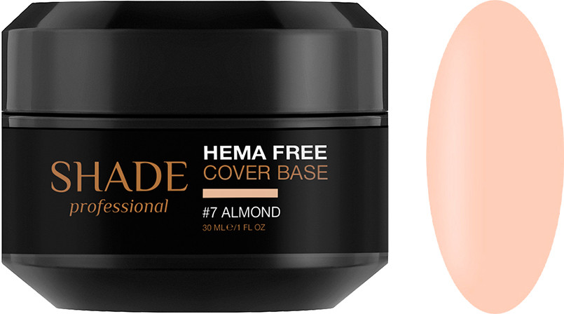 База для ногтей cover Hema Free №7 Almond Shade 30 мл