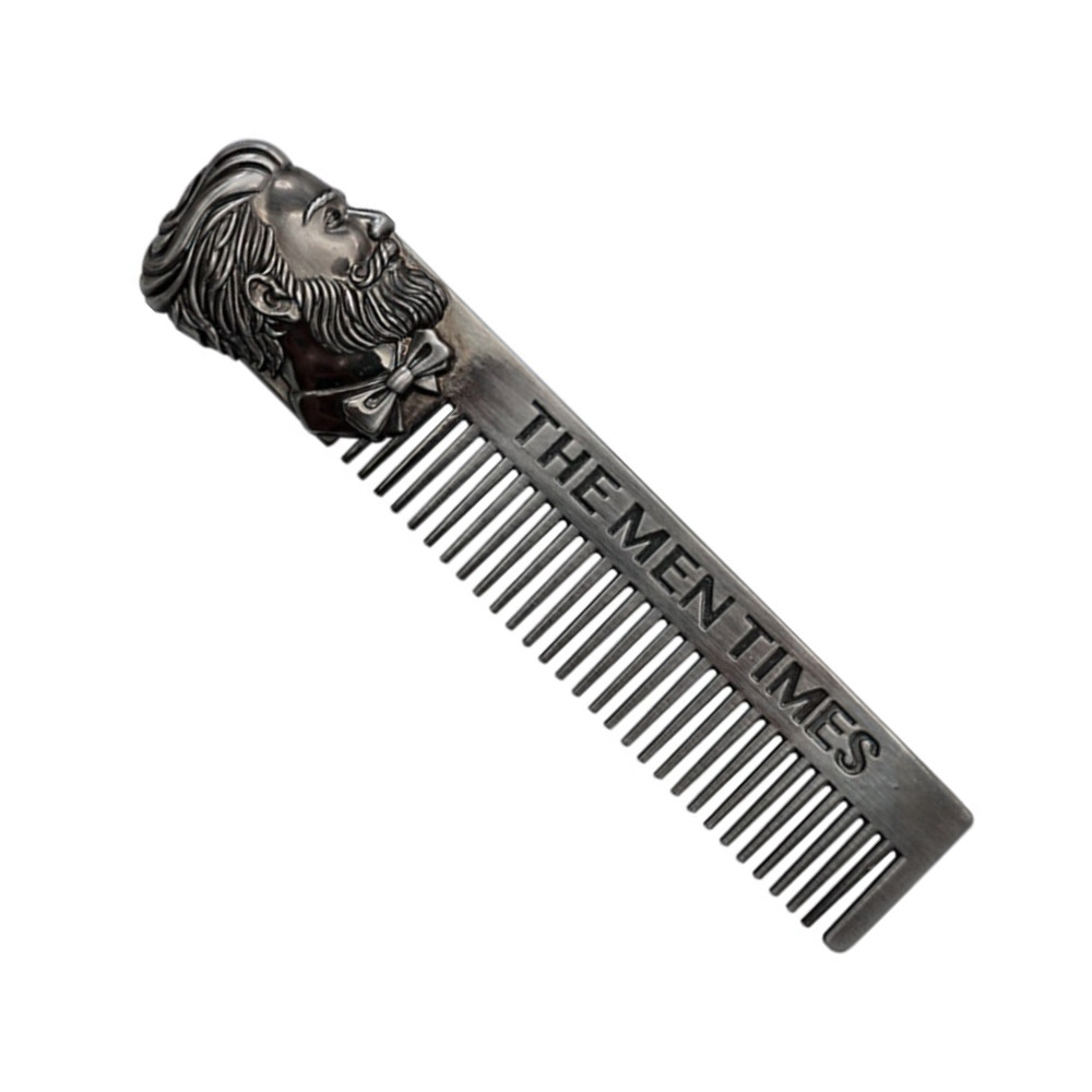 Гребінець для волосся металевий The men times nails plus Barber