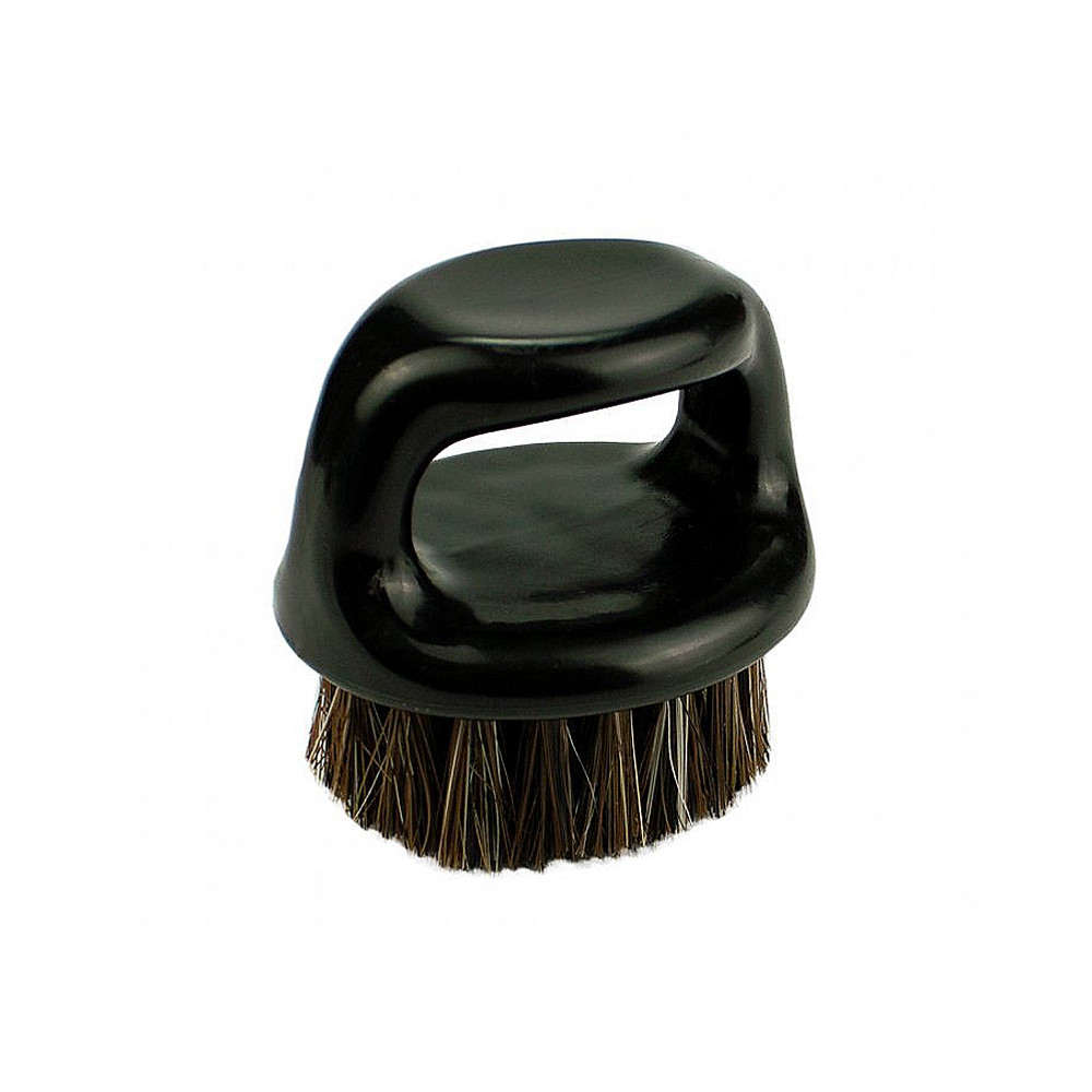 Щітка для бороди кругла з ручкою в коробочці Barber Nails Plus 