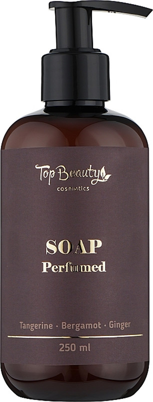 Мило для рук і тіла рідке парфумоване Мандарин-Бергамот-Імбир Top Beauty, 250 мл