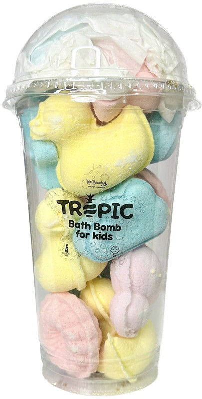 Набір бомбочки для ванни для дітей Tropicв стакані Top Beauty, 400 г