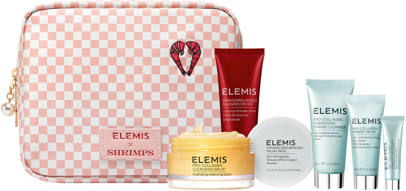 Бестселлеры ELEMIS в дизайнерской тревел-косметичке для Неё - Kit: Shrimps Travel Icons Collection на beauty-prof.com Бестселлеры ELEMIS в дизайнерской тревел-косметичке для Неё - Kit: Shrimps Travel Icons Collection