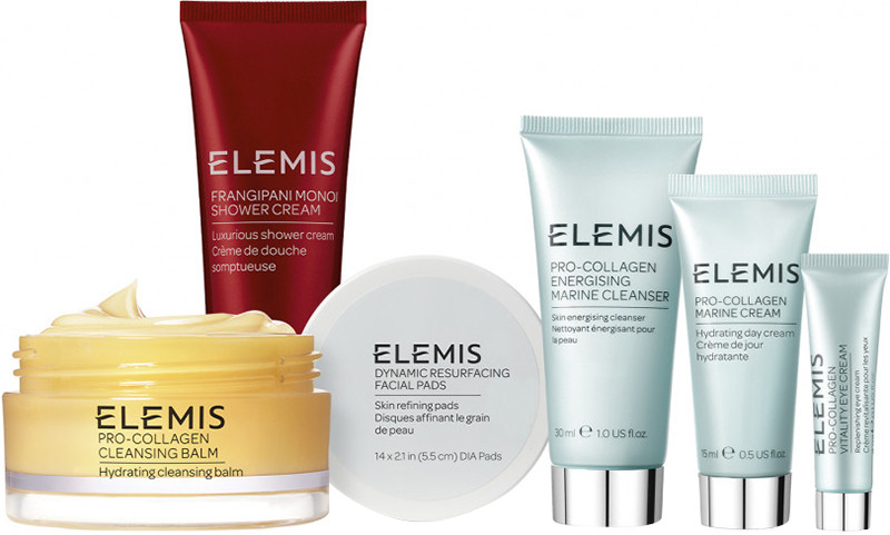 Бестселлеры ELEMIS в дизайнерской тревел-косметичке для Неё - Kit: Shrimps Travel Icons Collection на beauty-prof.com Фото 2 Бестселлеры ELEMIS в дизайнерской тревел-косметичке для Неё - Kit: Shrimps Travel Icons Collection Фото 2