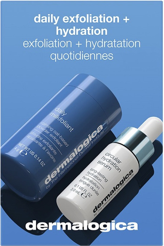 Тревел дует Щоденна ексфоліація та зволоження шкіри (daily milkfoliant 4g+circular hydration serum 3ml) Dermalogica