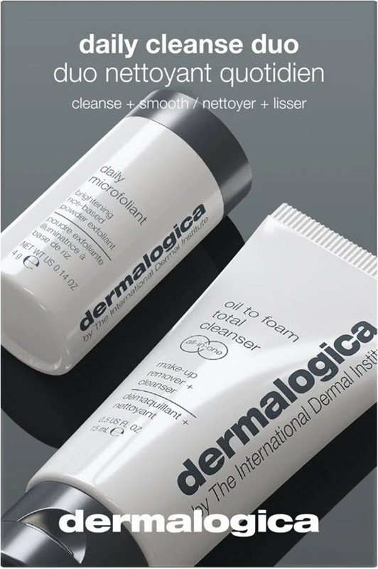 Тревел дуэт для ежедневного очищения лица (oil to foam cleanser 15 ml, microfoliant 4g) Dermalogica