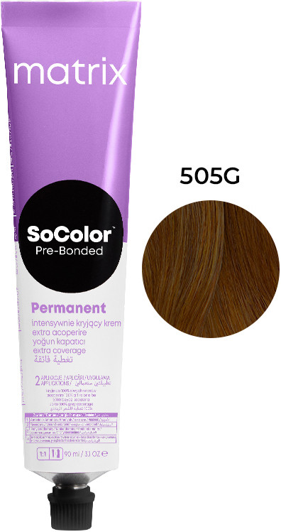 Крем-фарба для волосся Extra Coverage PRE Bonded Socolor.beauty тон 505G, 90 мл Matrix