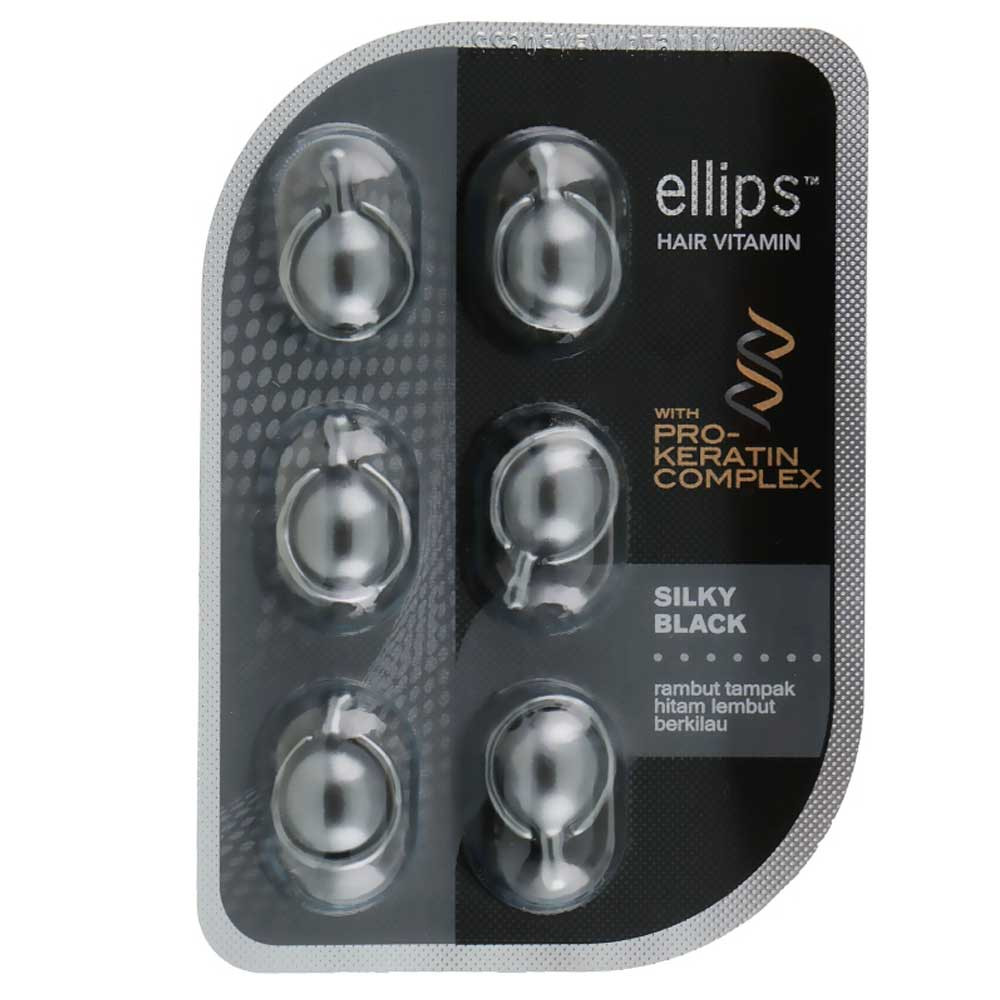 Вітаміни для волосся Шовкова ніч Pro-Keratin Ellipse, 6x1 мл