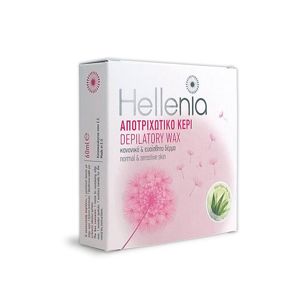 Воск в жестяной банке Aloe Vera со шпателем Hellenia, 60 гр на beauty-prof.com Фото 2 Воск в жестяной банке Aloe Vera со шпателем Hellenia, 60 гр Фото 2